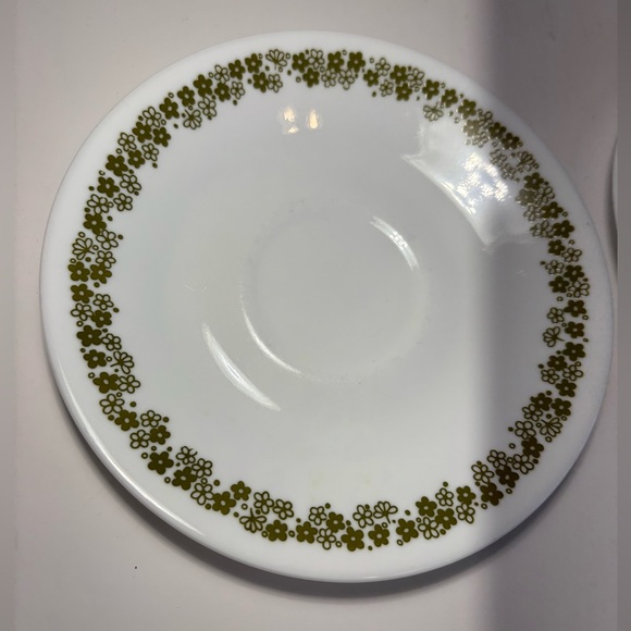 Corelle Spring Blossom Flat Cups Saucers Set Of 4 Crazy Daisy By Corning USA - Picture 10 of 14